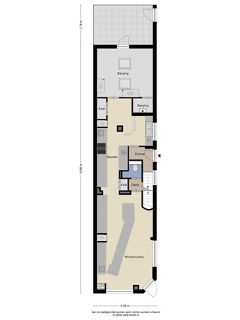 Floorplan - Hoefstraat 234, 5014 NP Tilburg