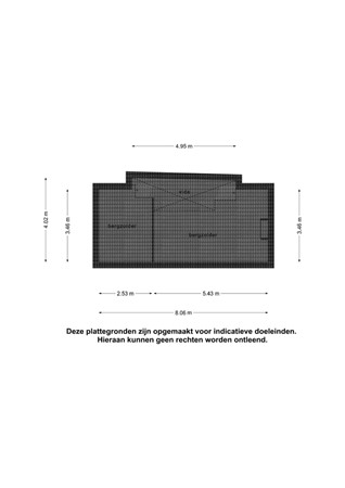 Plattegrond - Langestraat 36, 4542 AG Hoek - bergzolder.jpg