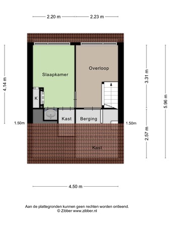 Floorplan - Kardinaal van Enckevoirtstraat 23, 5014 LB Tilburg