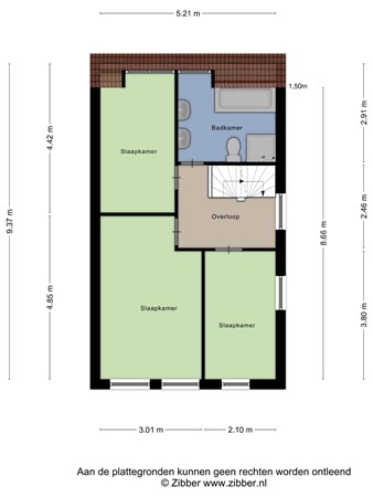 Floorplan - Hornstraat 15, 5045 BA Tilburg