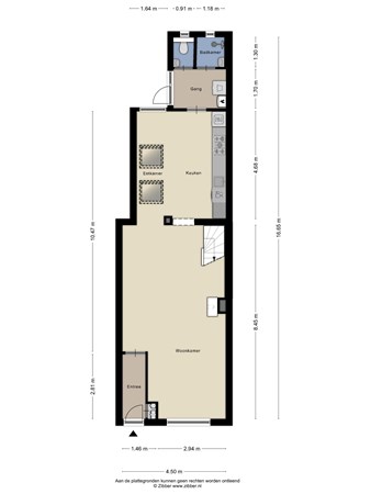 Floorplan - Akkerstraat 41, 5025 ME Tilburg