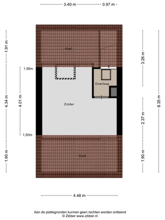 Floorplan - Akkerstraat 41, 5025 ME Tilburg