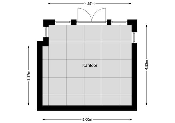 Floorplan - Steenbergenerf 6, 5035 HX Tilburg