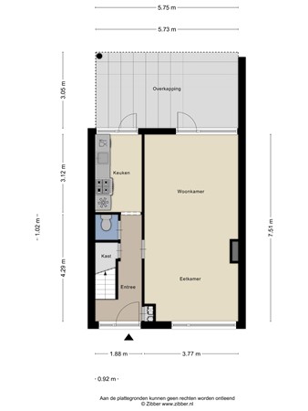 Floorplan - Zuidwiek 8, 4872 XW Etten-Leur