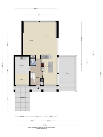 Floorplan - Steenbergenerf 6, 5035 HX Tilburg