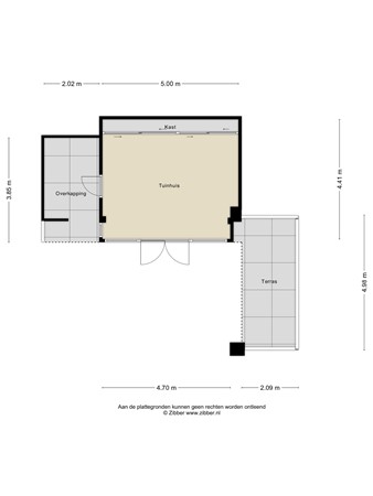 Floorplan - Steenbergenerf 6, 5035 HX Tilburg