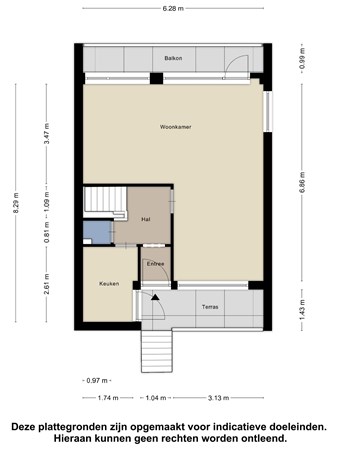 Floorplan - Prins Hendriklaan 20, 2224 XJ Katwijk