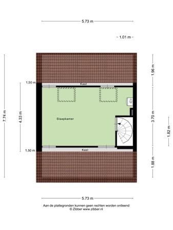 Floorplan - Willem Alexanderplantsoen 38, 2231 VH Rijnsburg