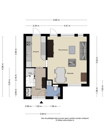 Floorplan - Schutterswei 32, 2223 TW Katwijk aan Zee