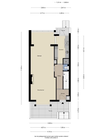 Floorplan - Boulevard, 2225 AD Katwijk