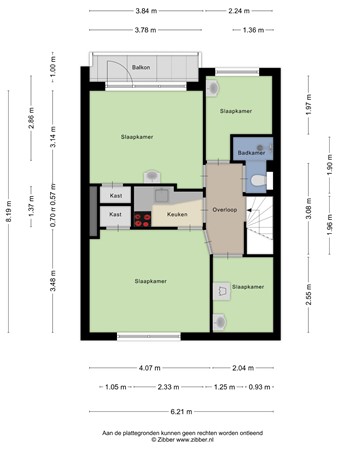 Floorplan - Boulevard, 2225 AD Katwijk