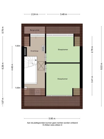 Floorplan - Paedtslaan 18, 2241 KB Wassenaar