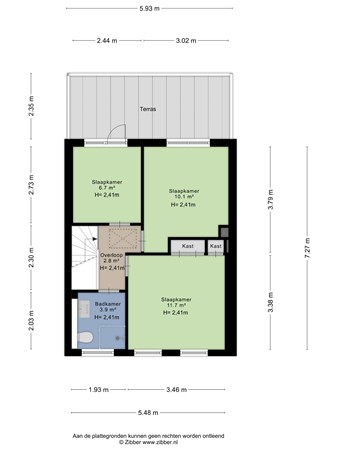 Floorplan - Koninginneweg 53, 2225 HJ Katwijk