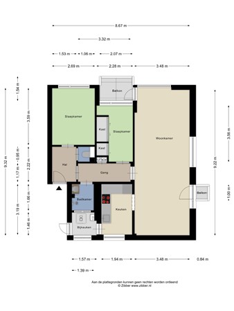 Floorplan - Rijnmond, 2225 VV Katwijk aan Zee