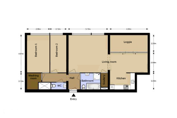 Plattegrond - Mezquitalaan, 1064 NS Amsterdam - groundplan.png