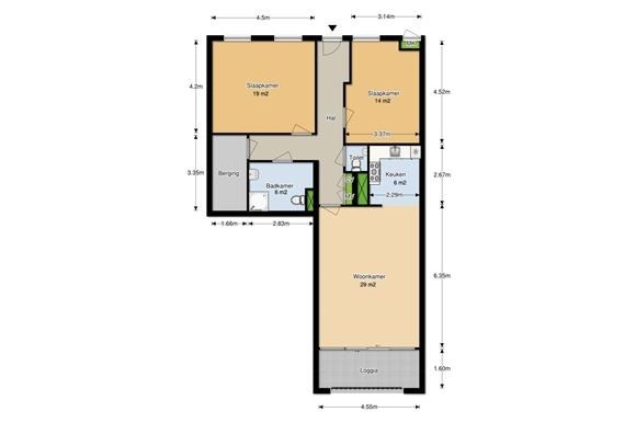 Plattegrond - Ouddiemerlaan, 1111 HJ Diemen - Plattegrond.jpg