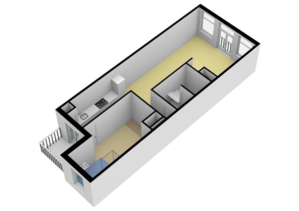 Floor plan - Weteringschans 131D, 1017 SC Amsterdam 