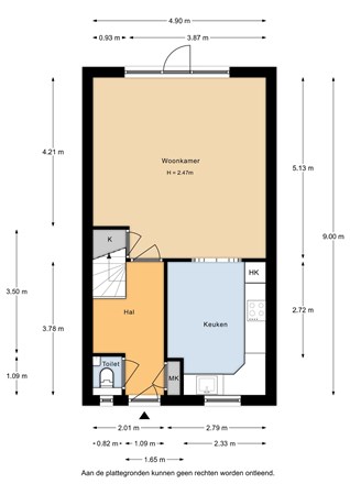 Lucretia van Merkenlaan 36, 3906 WD Veenendaal - Lucretia van Merkenlaan 36 - Begane grond - 2D.jpg