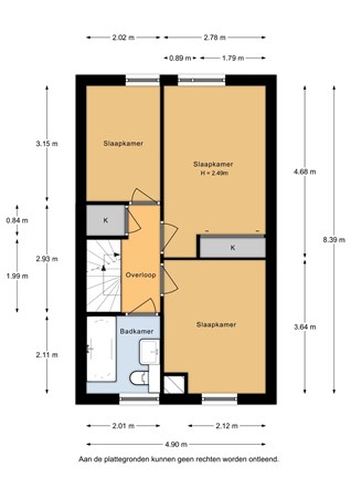 Lucretia van Merkenlaan 36, 3906 WD Veenendaal - Lucretia van Merkenlaan 36 - 1e verdieping - 2D.jpg
