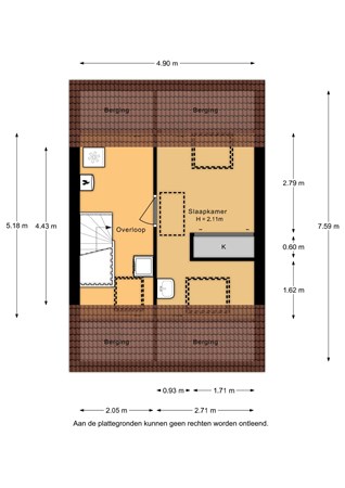 Lucretia van Merkenlaan 36, 3906 WD Veenendaal - Lucretia van Merkenlaan 36 - 2e verdieping - 2D.jpg