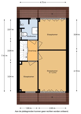De Ring 21, 6733 ED Wekerom - De Ring 21 - 1e verdieping - 2D.jpg