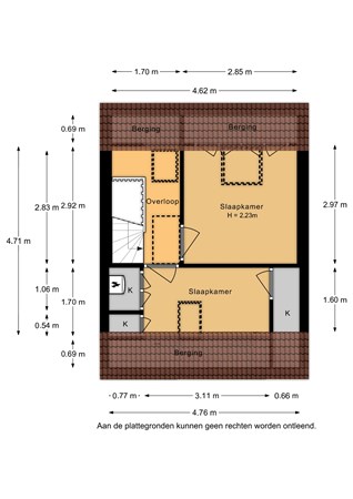 De Ring 21, 6733 ED Wekerom - De Ring 21 - 2e verdieping - 2D.jpg