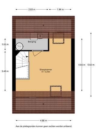 Veldhoek 19, 3791 RK Achterveld - Veldhoek 19 - 2e verdieping - 2D.jpg