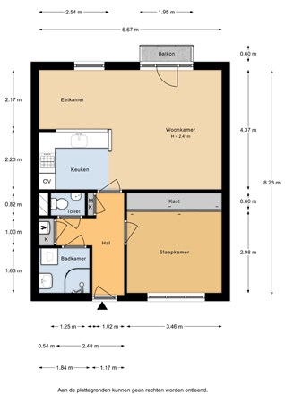 Stationsstraat 17A, 6741 DH Lunteren - Stationsstraat 17a-Appartement - 2D.jpg