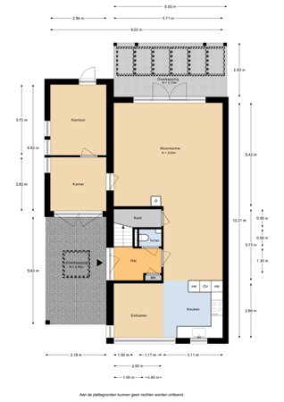 Dorpsplein 10F, 6733 AV Wekerom - Dorpsplein 10f_Begane grond.jpg