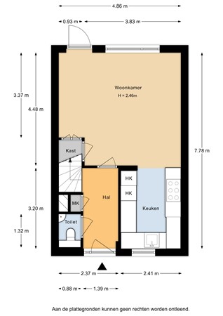Tjaskerstraat 6, 3774 CV Kootwijkerbroek - Tjaskerstraat 6 - Begane grond - 2D.jpg