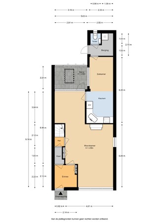 Vleermuislaan 19, 6741 AZ Lunteren - Vleermuislaan 19 -Begane grond - 2D.jpg