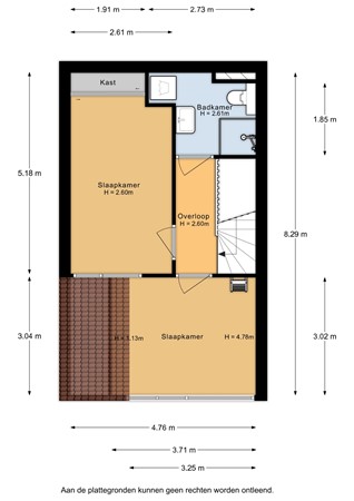 H.F. Wakemanstraat 16, 3905 MT Veenendaal - H.F. Wakemanstraat 16 - 1e verdieping - 2D.jpg