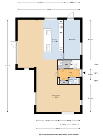 Teunisbloem 13, 3776 NL Stroe - Teunisbloem 13 Begane grond - 2D.jpg