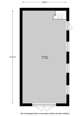 Wekeromse Buurtweg 3, 6733 BE Wekerom - Wekeromse Buurtweg 3 - Garage Begane grond - 2D.jpg