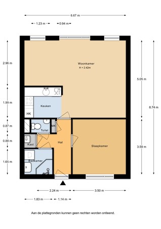 Stationsstraat 15B, 6741 DH Lunteren - Stationsstraat 15B - Appartement - 2D.jpg
