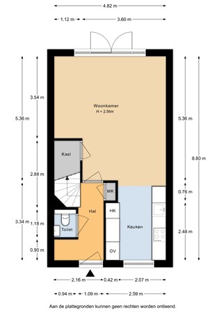 Hoenwaard 56, 6718 NC Ede - Hoenwaard 56 - Begane grond - 2D.jpg