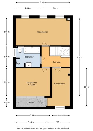 Vleermuislaan 56, 6741 AZ Lunteren - Vleermuislaan 56 - 1e verdieping - 2D.jpg