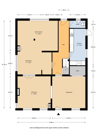 Dorpsstraat 26, 3927 BD Renswoude - Dorpsstraat 26 - Begane grond - 2D.jpg
