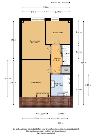 Jongkindstraat 13, 6717 MS Ede - Jongkindstraat 13 - 1e verdieping - 2D.jpg