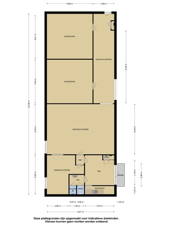 Floor plan - Kruisweg 365, 1437 CG Rozenburg 