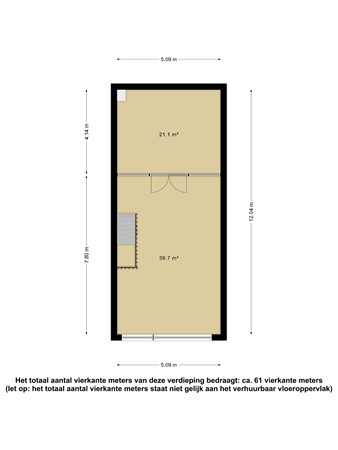 Floor plan - Veluwehaven 47, 3433 PW Nieuwegein 