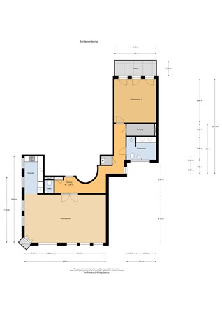 Floor plan - Amstel 143I, 1018 EP Amsterdam 