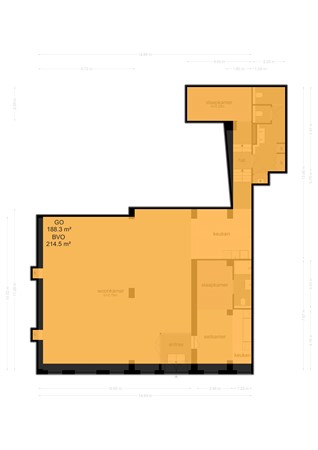 Floor plan - Brouwersgracht 3, 1015 GA Amsterdam 