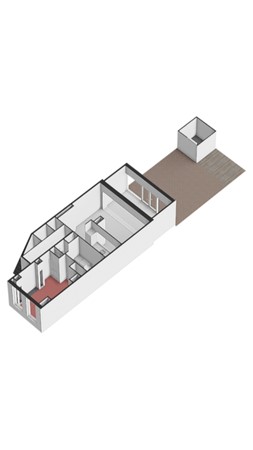 Floor plan - Tweede Helmersstraat 36H, 1054 CK Amsterdam 