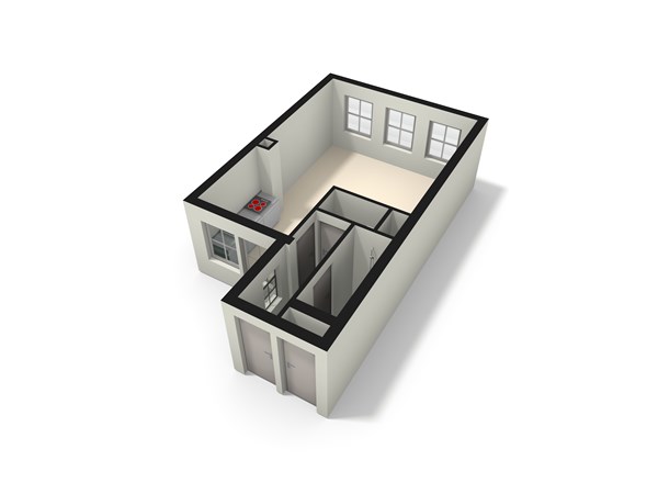 Floor plan - Prinsengracht 236F, 1016 HE Amsterdam 