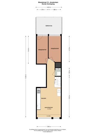 Plattegrond - Bloedstraat 15, 1012 BS Amsterdam - 121898_EV.jpg