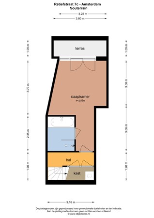 Floor plan - Retiefstraat 7C, 1092 VV Amsterdam 