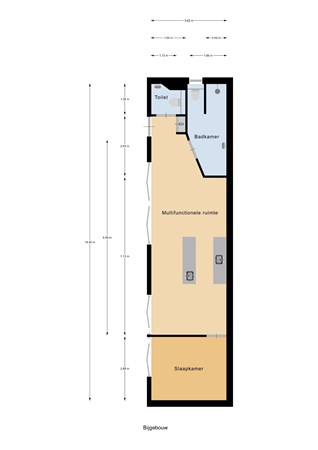 Plattegrond - Noordeinde 72, 1511 AE Oostzaan - bijgebouw.jpg