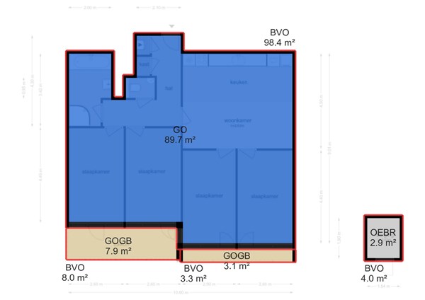 Plattegrond - Titus van Rijnstraat 142, 1058 GB Amsterdam - 126288_NEN.jpg