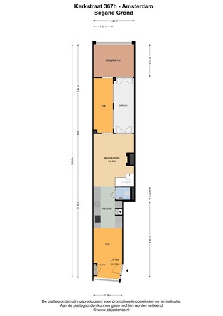 Floor plan - Kerkstraat 367H, 1017 HW Amsterdam 